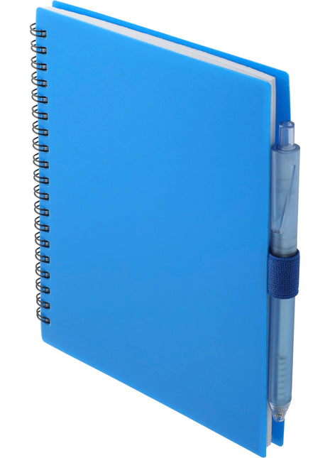 FSC® Recycled 5.5â x 7â Spiral Notebook w/ RPET Pe