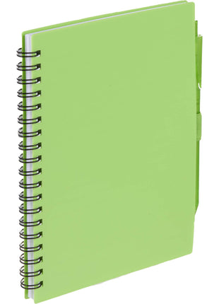 FSC® Recycled 5.5â x 7â Spiral Notebook w/ RPET Pe