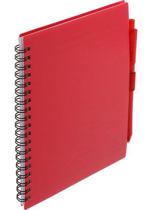 FSC® Recycled 5.5â x 7â Spiral Notebook w/ RPET Pe
