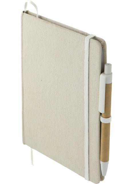 5" x 7" Organic Cotton Bound Notebook w/Pen