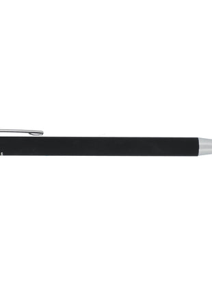 Maxi Recycled Aluminum Soft Touch Gel Pen - Black | PromoEO