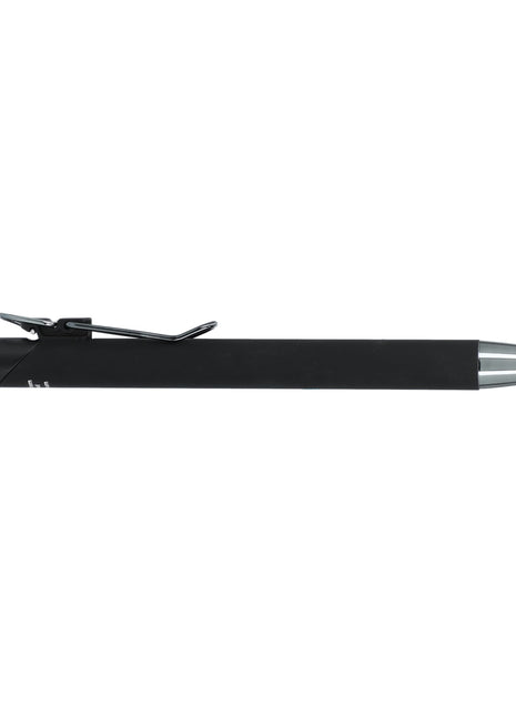 Metallic Recycled Aluminum Soft Touch Gel Pen - Black | PromoEO