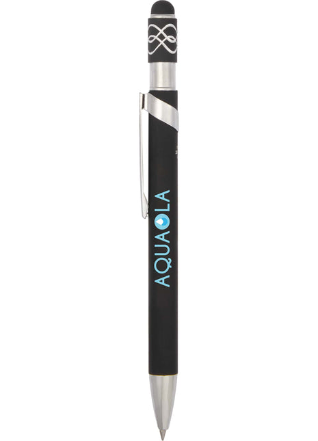 Simple Fidget Recycled Stylus Gel Pen - Black | PromoEO