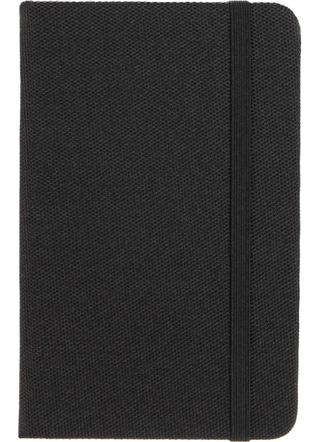 3.5" x 5.5" Recycled PETÂ PocketÂ Bound Journal - Black | PromoEO