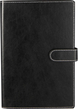 5.5" x 8.5" Recycled Refillable Journal - Black | PromoEO