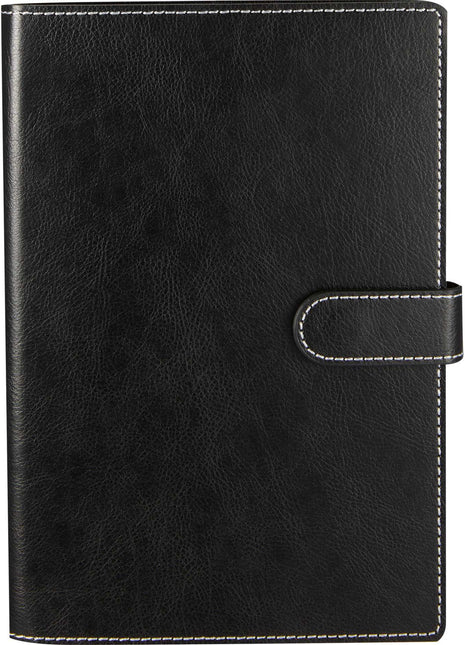 5.5" x 8.5" Recycled Refillable Journal - Black | PromoEO
