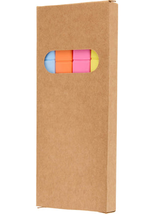 4-Piece Square Recycled Highlighter Set