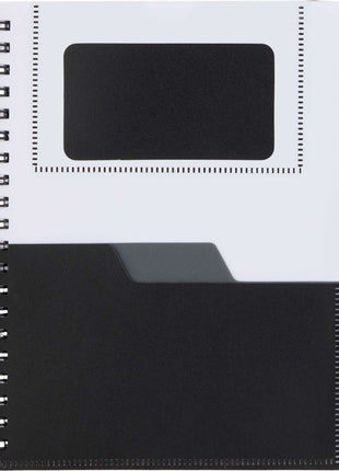 5â x 7â FSC® Recycled Stash Spiral Notebook - Black | PromoEO
