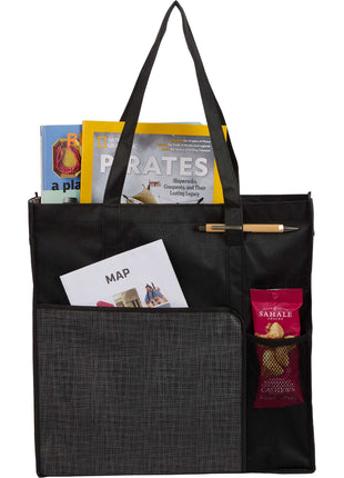 Radius Recycled Non-Woven Tote - Black | PromoEO