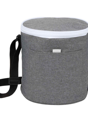 Round RPET 9 Can Cooler Bag? - Graphite | PromoEO