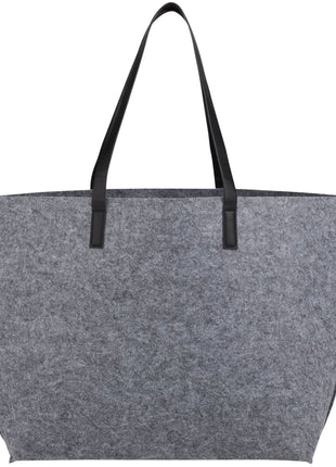 THE GOODS™ Recycled Felt Shoulder Tote - Charcoal | The Goods