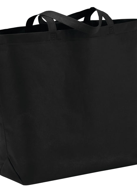 Challenger Jumbo Shopper Tote - Black | PromoEO