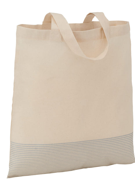 Silver Line Cotton Convention Tote - Natural | PromoEO