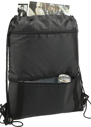 Adventure Insulated Drawstring - Black | PromoEO