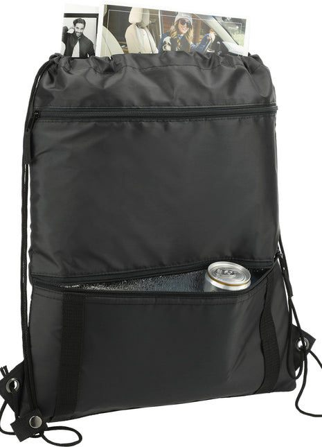 Adventure Insulated Drawstring - Black | PromoEO