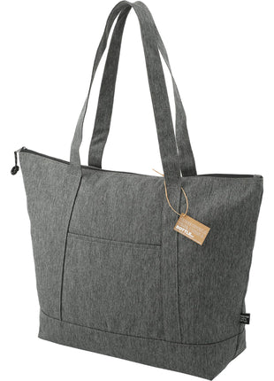 Vila Recycled Zippered Tote - Graphite | PromoEO