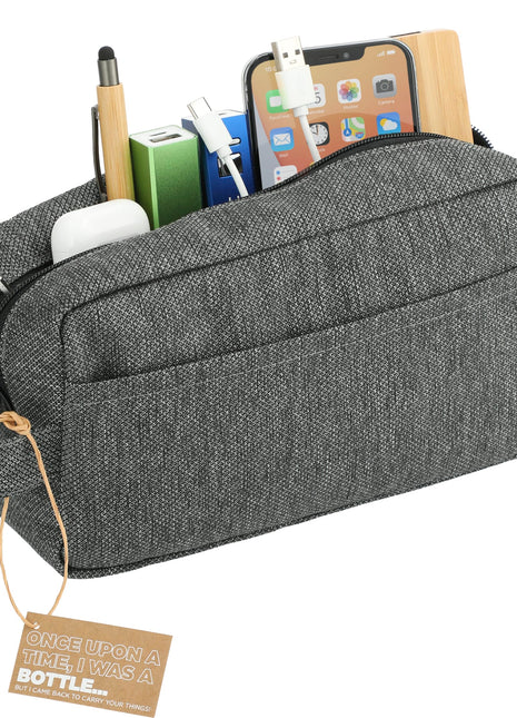 Vila Recycled Dopp Kit Pouch - Graphite | PromoEO
