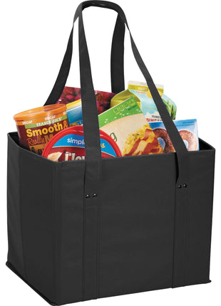 Collapsible Cube Storage Tote - Black | PromoEO