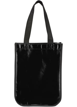 Gloss Laminated Non-Woven Gift Tote - Black | PromoEO