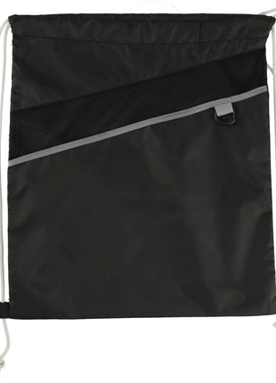 Combo Recycled Drawstring Bag - Black | PromoEO