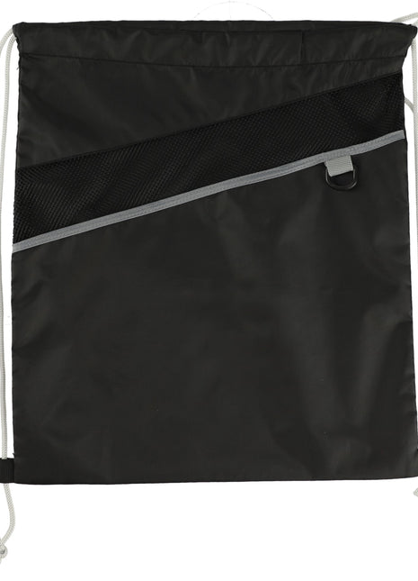 Combo Recycled Drawstring Bag - Black | PromoEO