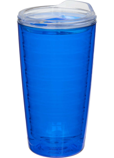 Lakeside Double Wall Tumbler 16 oz - Blue | PromoEO