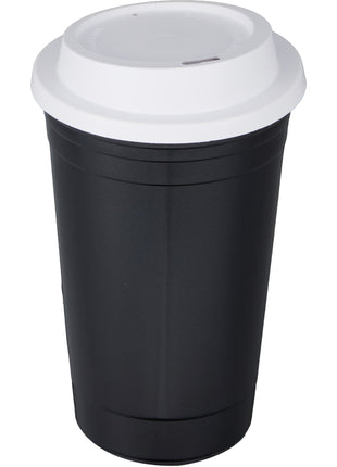The Traveler Insulated Cup 16 oz. w/ Lid - Black | PromoEO