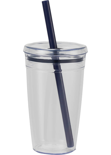 Anna Recycled Acrylic Tumbler w/ Straw 15oz