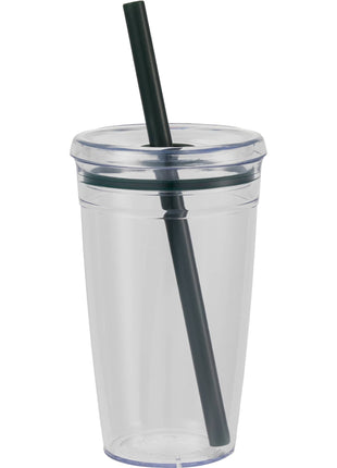 Anna Recycled Acrylic Tumbler w/ Straw 15oz