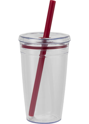 Anna Recycled Acrylic Tumbler w/ Straw 15oz