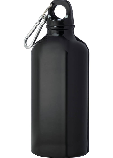 Li'l Shorty 17oz Recycled Aluminum Sports Bottle - Recycled Black | PromoEO