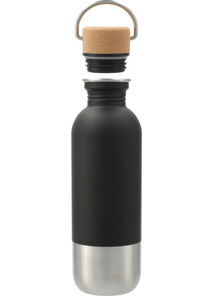 Lagom Single wall Stainless steel Bottle 27oz - Black | PromoEO