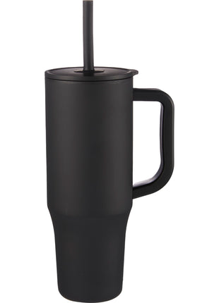 Erie 30oz Straw Mug - Black | PromoEO