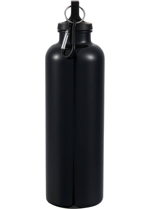 Race 25oz  Recycled Bottle with Carabiner - Black | PromoEO
