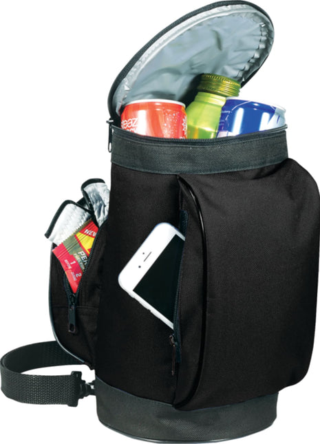 Golf Bag 6-Can Event Cooler - Black | PromoEO