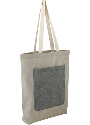 Recycled Cotton Pocket Tote - Natural | PromoEO