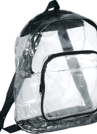 Rally Clear Backpack - Black | PromoEO