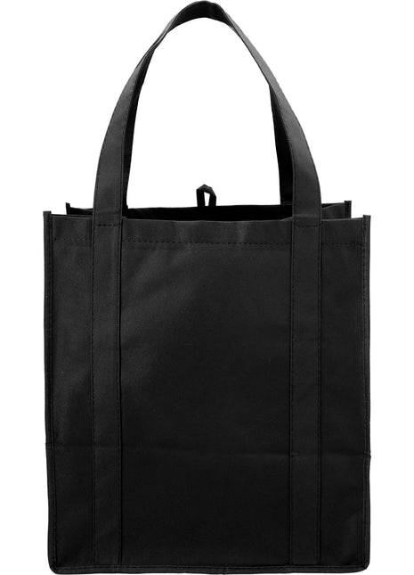 Hercules Non-Woven Grocery Tote - Black | PromoEO