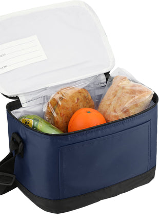 Classic 6-Can Lunch Cooler - Navy Blue | PromoEO