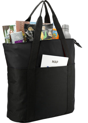Heavy Duty Zippered Convention Tote - Black | PromoEO