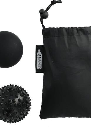 Oasis 2 Piece Massage Ball Set - Black | PromoEO