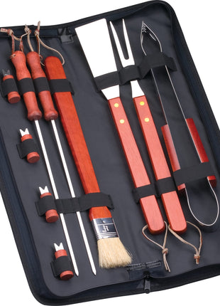 10-Piece BBQ Set - Black | PromoEO