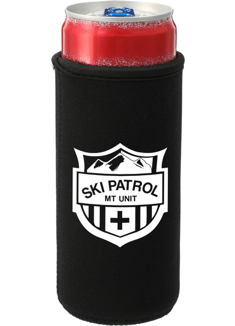 12oz Slim Can Insulator - Black | PromoEO
