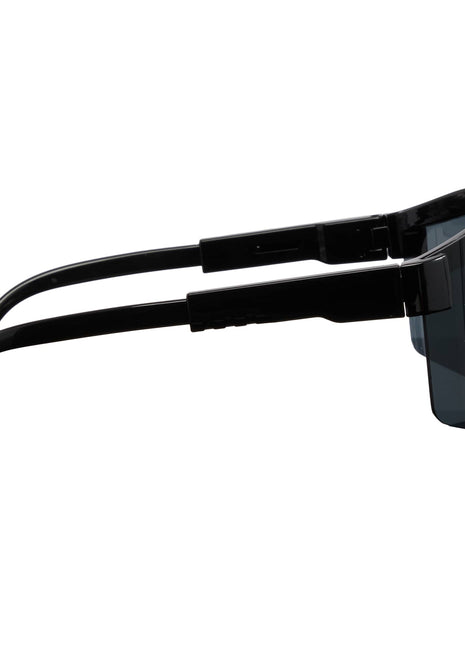 August Recycled Blade Sport Sunglasses - Black | PromoEO