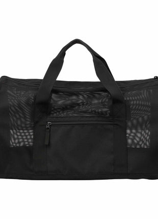 Mesh Recycled Duffle Bag - Black | PromoEO