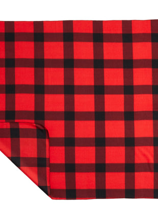 Buffalo Plaid Fleece Blanket - Red | PromoEO