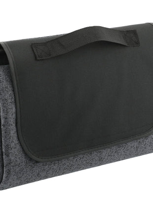 Recycled Heathered Picnic Blanket - Charcoal | PromoEO