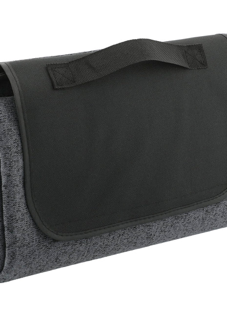Recycled Heathered Picnic Blanket - Charcoal | PromoEO