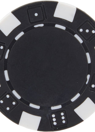 Recycled Poker Chip Ball Marker - Black | PromoEO