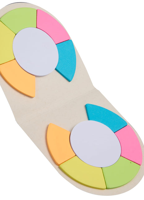 Recycled Milk Carton Round Sticky Notes Pad